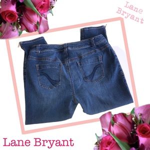 LANE BRYANT Ankle Zip Jeans